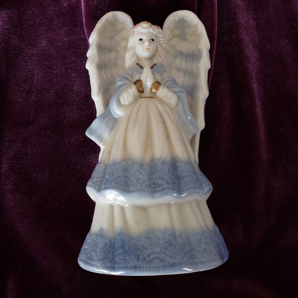 (3/$10) Ceramic Angel Figurine Bell - Picture 1 of 9